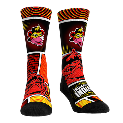 Indianapolis Indians Rowdie Marvel's Defenders of the Diamond Rock 'Em Socks