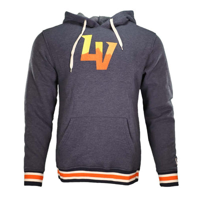 Men's Las Vegas Aviators New Era LV Navy Fleece Striped Hoodie