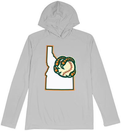 BOISE HAWKS L/S SUN PROTECTION HOODED TEE