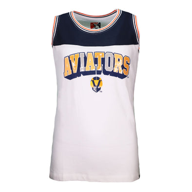 Girls' Las Vegas Aviators New Era Aviators White/Navy/Orange Jersey Tank