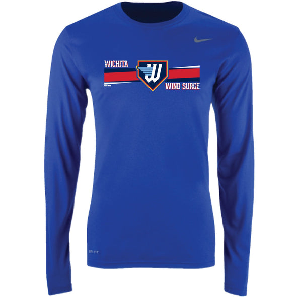 Wichita Wind Surge Adult Royal 212 Legend Long Sleeve Tee