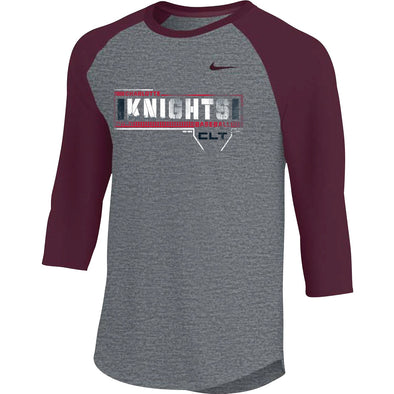 Charlotte Knights Nike CLT 3/4 Sleeve Raglan