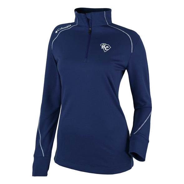 Women's Navy Columbia Quarter Zip