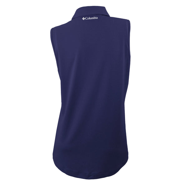 Women's Navy Columbia Polo Tank