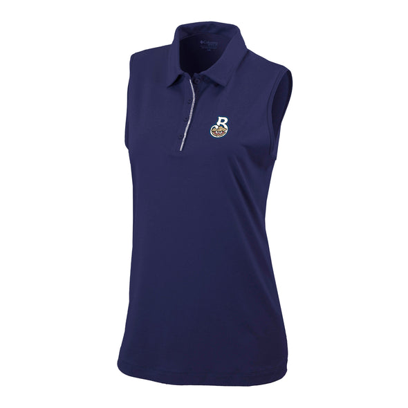 Columbia Women's Tend the Ball Tank in Collegiate Navy Blue with Shuckers Home Logo