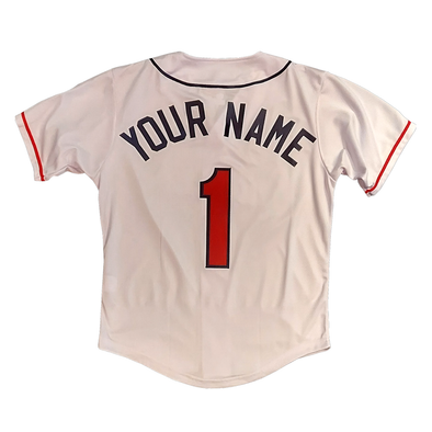 Indianapolis Indians Adult Customizable 1950's Retro White Replica Jersey