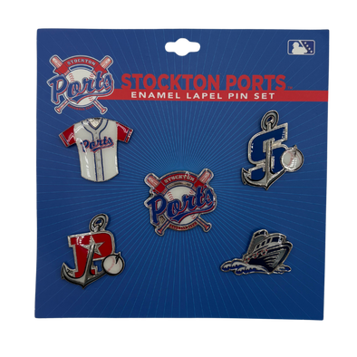 Stockton Ports 5 Piece Pin Set