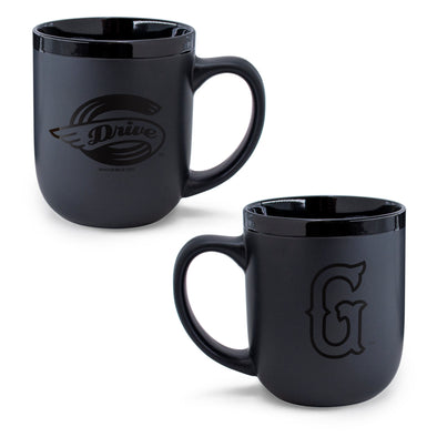 Greenville Drive Wincraft 2 Logo Black Ceramic Mug