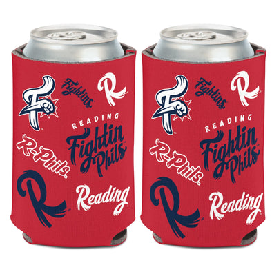 Wincraft Can Cooler - 16oz. Fightin Phils Scattered Logo