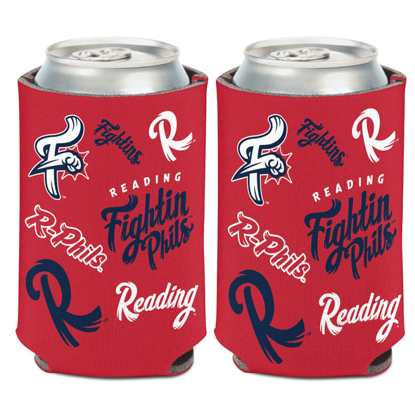 Wincraft Can Cooler - 16oz. Fightin Phils Scattered Logo