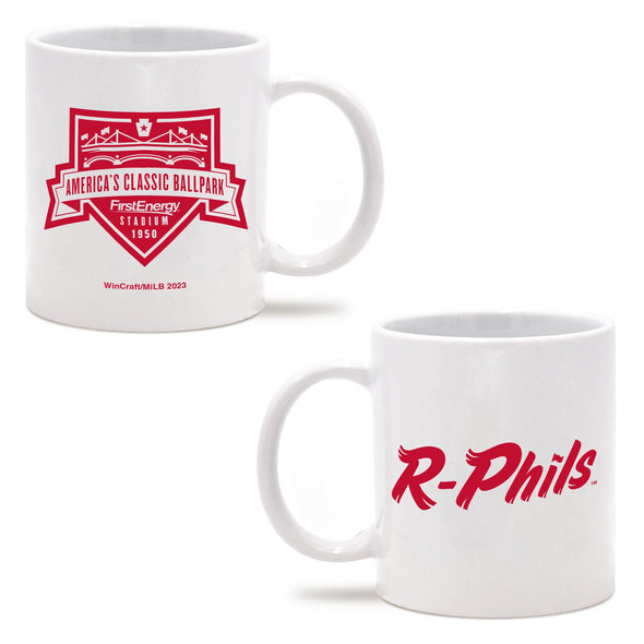 Wincraft White Ceramic R-Phils 12 oz Mug