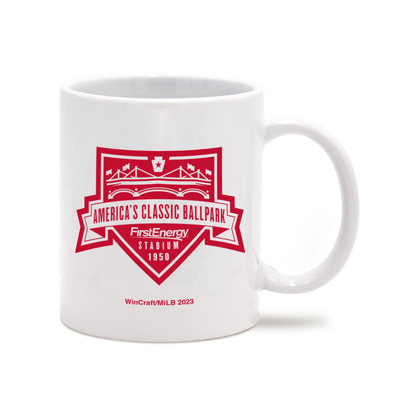 Wincraft White Ceramic R-Phils 12 oz Mug