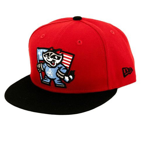 9-50 Red W/Black Flag Cap