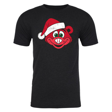 Indianapolis Indians Adult Black Rowdie Santa Tee