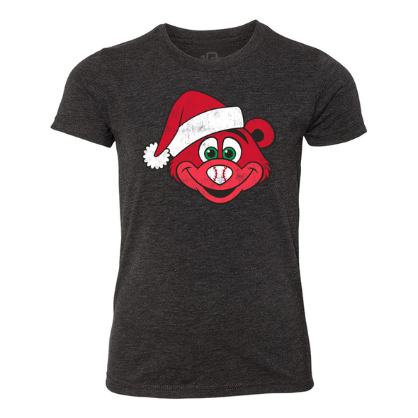 Indianapolis Indians Youth Black Santa Rowdie Tee