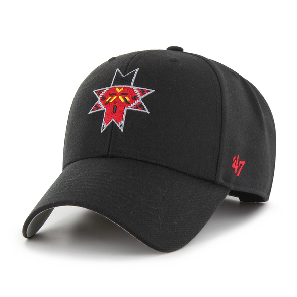 Indianapolis Indians '47 Adult Black Primary Logo MVP Adjustable Cap