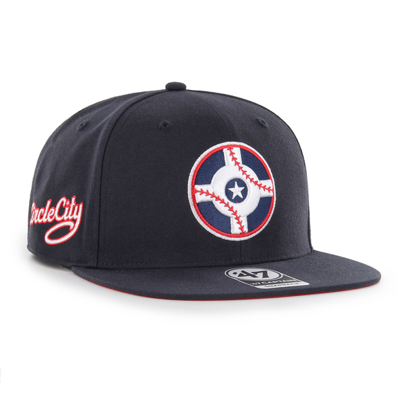 Indianapolis Indians '47 Adult Navy Circle City Sure Shot Under Captain Snapback Cap