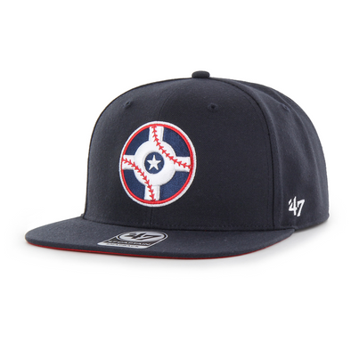 Indianapolis Indians '47 Adult Navy Circle City Sure Shot Under Captain Snapback Cap