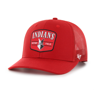 Indianapolis Indians '47 Adult Red Squad Trucker Adjustable Snapback Cap