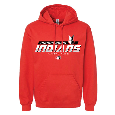 Indianapolis Indians Adult Red Eras Hood