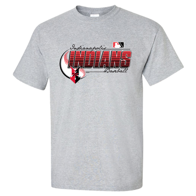 Indianapolis Indians Adult Sport Grey Lightweight Cotton Tee