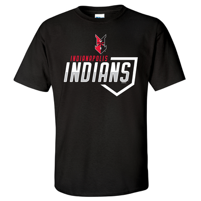 Indianapolis Indians Youth Black Foxglove Tee