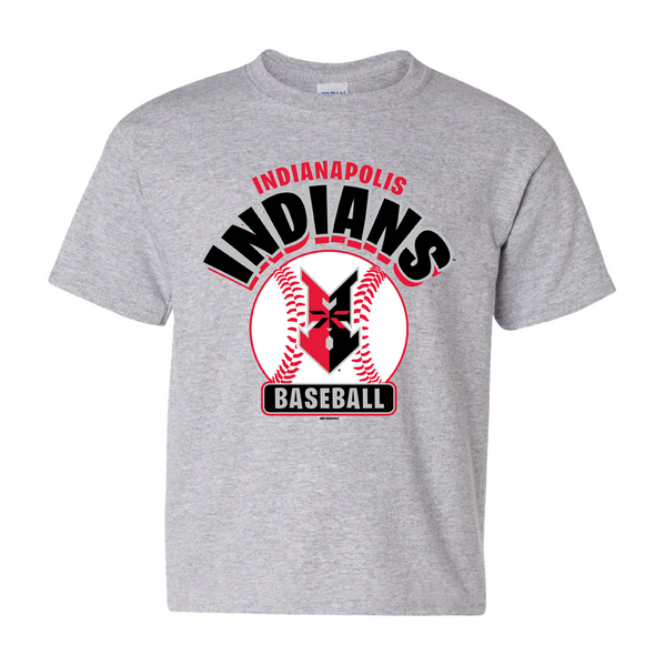 Indianapolis Indians Youth Grey Tank Tee