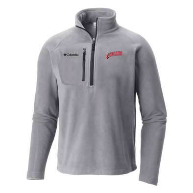 Indianapolis Indians Adult Columbia Grey Fast Trek III Half Zip Fleece