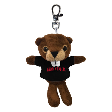 Indianapolis Indians Plush Beaver Keychain