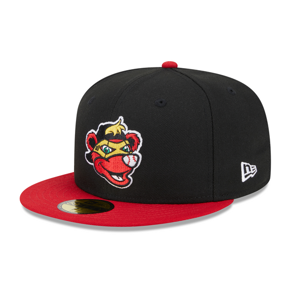 Indianapolis Indians Black/Red Rowdie Marvel's Defenders of the Diamond Authentic On-Field New Era 59FIFTY Cap