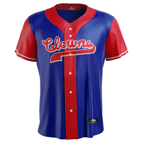 Indianapolis Clowns Adult Royal/Red Replica Jerseys