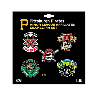 Indianapolis Indians Pittsburgh Pirates Affiliate Lapel Pin Set