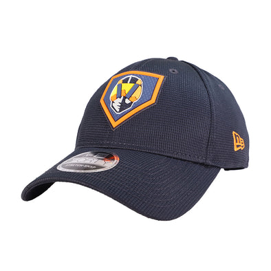 Las Vegas Aviators New Era Aviator Plate 2022 Clubhouse Navy 39THIRTY Stretch Fit Hat