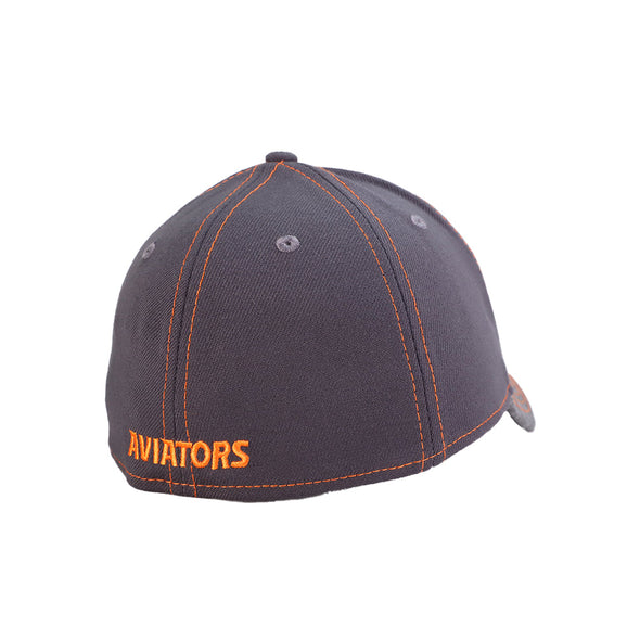 Las Vegas Aviators New Era Aviator Plate 2022 Clubhouse Graphite 39THIRTY Stretch Fit Hat