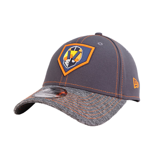 Las Vegas Aviators New Era Aviator Plate 2022 Clubhouse Graphite 39THIRTY Stretch Fit Hat