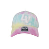 '47 Brand LV Truckin White/Tie Dye Clean Up Strapback Hat