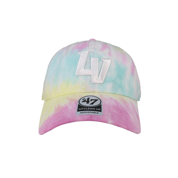 Las Vegas Aviators '47 Brand LV Truckin White/Tie Dye Clean Up Strapback Hat