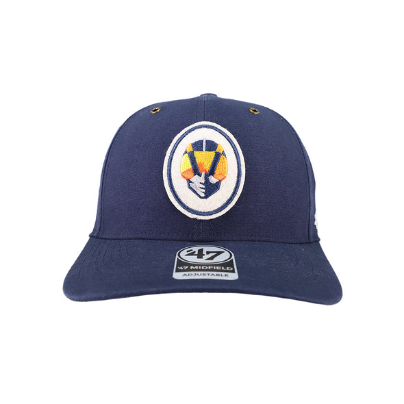 Las Vegas Aviators '47 Brand Aviator Back Track Navy Midfield Snapback Hat