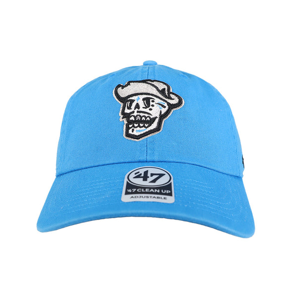 Las Vegas Reyes de Plata '47 Brand Skull Blue Clean Up Strapback Hat