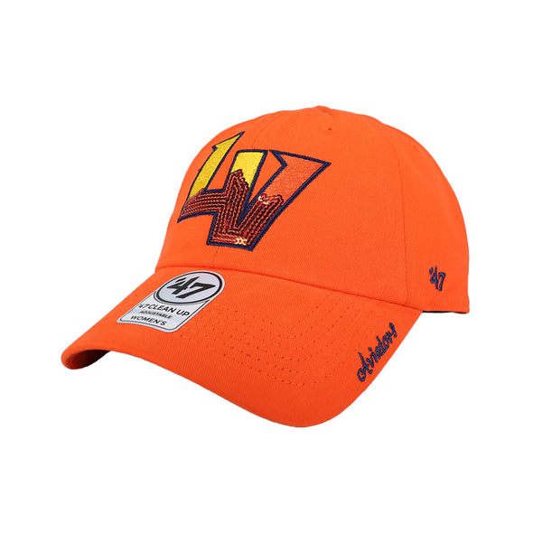 Women's Las Vegas Aviators '47 Brand LV Sparkle Orange Clean Up Strapback Hat