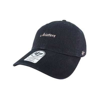 Women's Las Vegas Aviators '47 Brand Aviators Black Winnifred Clean Up Strapback Hat