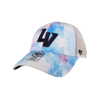 Women's '47 Brand LV Casey Trucker White/Tie Dye MVP Snapback Hat