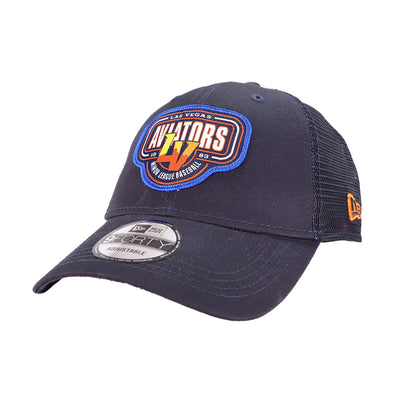 New Era LV Logo Patch Trucker Navy 9FORTY Snapback Hat