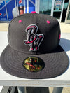 Pensacola Blue Wahoos '24 59Fifty Black Fitted Cap