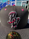 Pensacola Blue Wahoos '24 59Fifty Black Fitted Cap