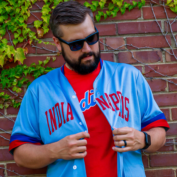 Indianapolis Indians Adult 1980's/90's Adult Razor Shines Retro Jersey