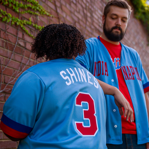 Indianapolis Indians Adult 1980's/90's Adult Razor Shines Retro Jersey