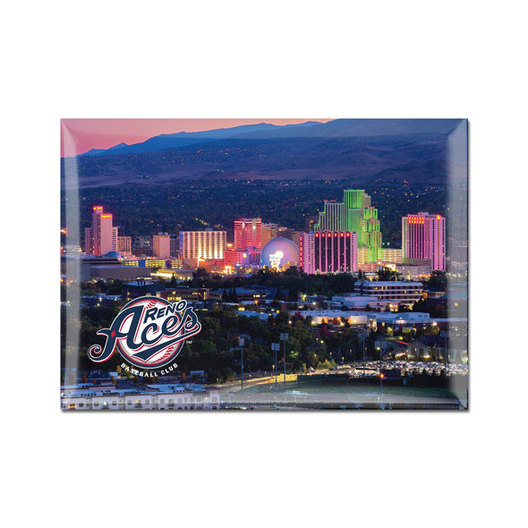 Reno Aces Skyline Refrigerator Magnet