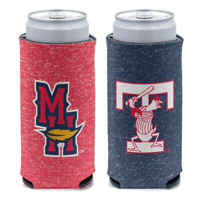 Toledo Mud Hens Heathered Slim Can Coozie