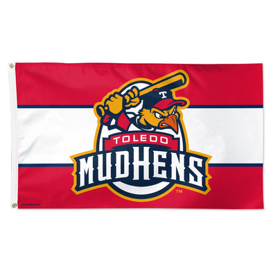 Toledo Mud Hens Red Stripe 3x5 Flag